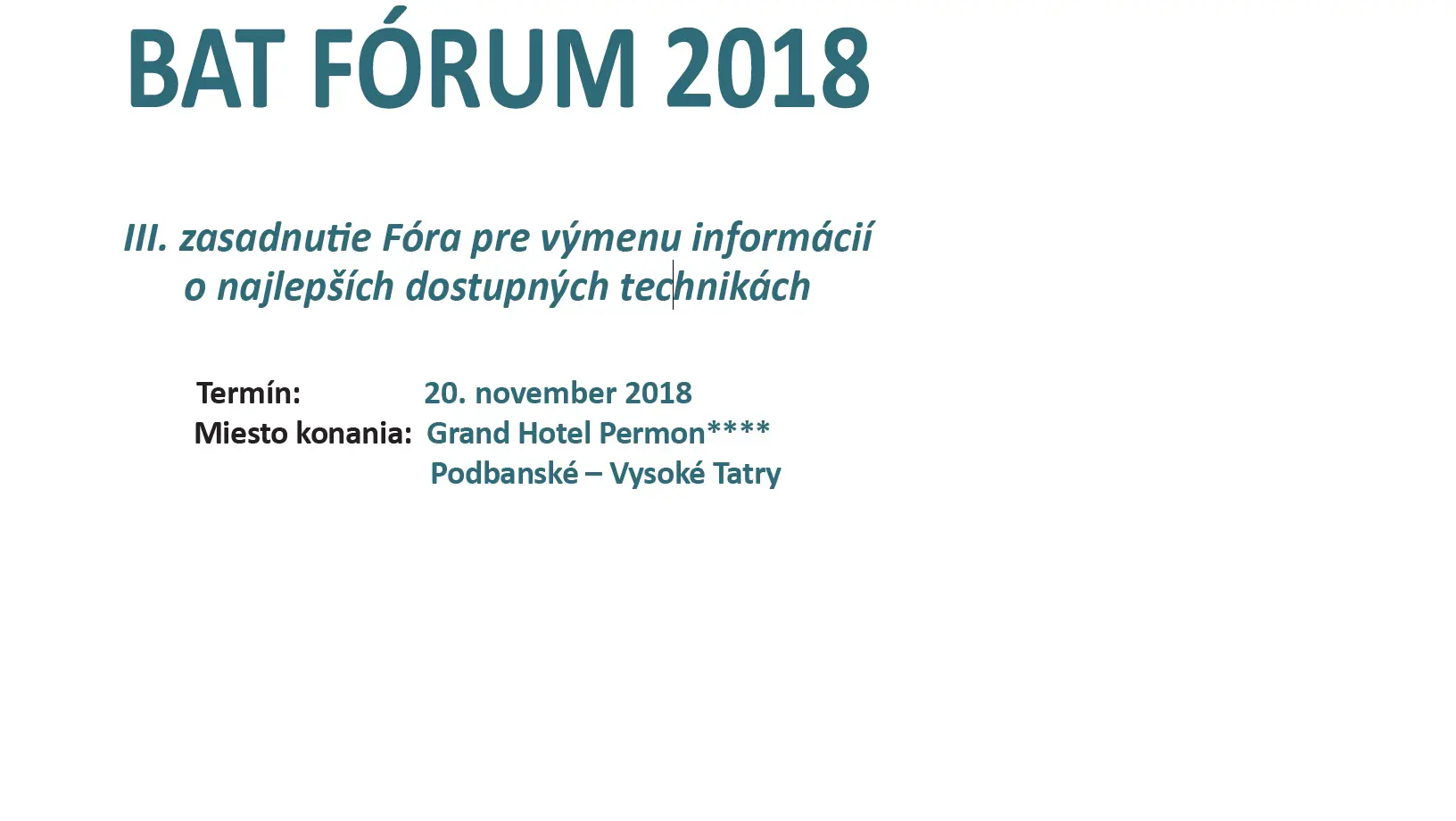 BAT FÓRUM 2018